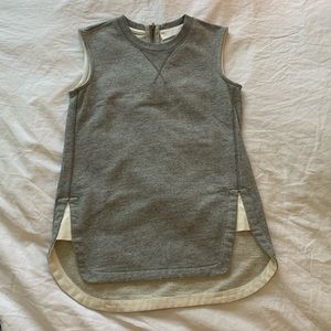 Heather grey tank top with zipper from Korea